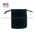 satin lined velvet drawstring black pouch